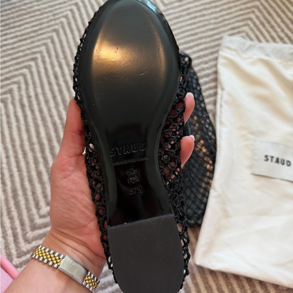STAUD Black Mesh Flats_NEW never worn without tags - Picture 2 of 2